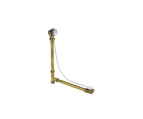 Brass Body Cable Operated Bath Waste & Overflow Drain with Patented Flexible Overflow Neck for 21