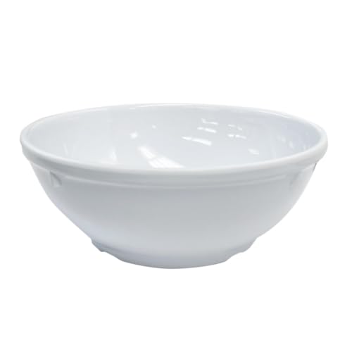NS316W Bowl, 20 oz, 5-5/8"Dia x 2-1/8"H, Nappie, Dishwasher Safe, Break-Resistant, Shatter-Resistant, no Microwave/Oven Safe, Melamine, White, BPA Free, NSF, Pack of 12
