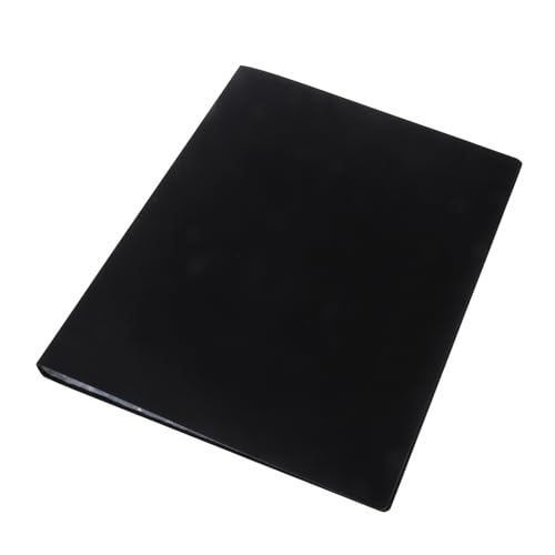 A4 Display Book 20 Pockets Portfolio Presentation Folder Black