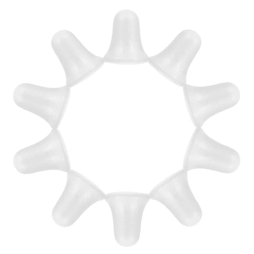 NUOBESTY Decorazioni Natalizie Uniche Confezione Da 10 Campanellini in Schiuma Bianca Da 9 Cm Pendenti Per Albero Di Natale Per Feste A Casa