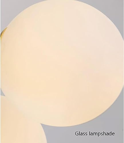 Plafonnier Spoutnik doré moderne avec globe en verre dépoli
