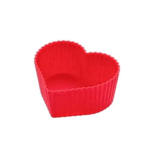 Formas De Cupcake Silicone Forminhas Antiaderente 6 Peças (Redonda)