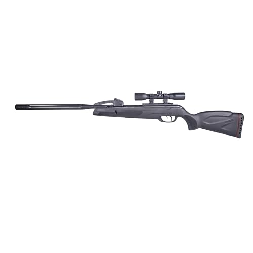 Gamo Swarm Whisper Multi-Shot .177 Caliber Break Barrel Pellet Air Rifle - 10-Shot Magazine, 1300 FPS, 4x32 Scope - Black