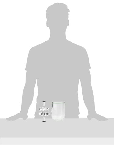 Weck-Tulpen-Glas, runder Rand, glas, durchsichtig, 1050 ml, 6 Stück – Ansicht 4
