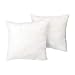 IZO All Supply Square Sham Stuffer Hypo-Allergenic Poly Pillow Form Insert, 16" L x 16" W (2 Pack)
