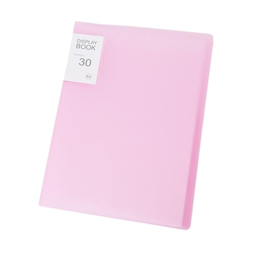 Image of A4 Diamond Pictures Storage Book for Diamond Pictures Kits 30 Pages Diamond Beads Art Painting Portfolio Presentation Storage Book Folder Clear Pockets Pink