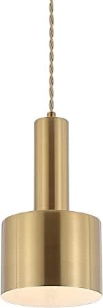 Lámparas colgantes de latón de estilo moderno de 13 pulgadas con control remoto, lámpara regulable para isla de cocina, lámpara colgante sin