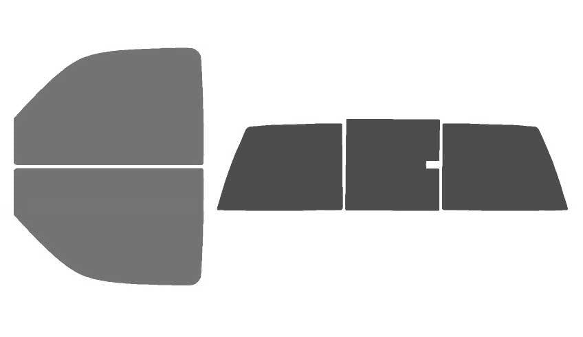 The Tint Effect Precut Window Tint Kit Compatible with Chevrolet Silverado 2500 Regular 2-Door Cab Truck (2000-2007)(Full Truck 45% Front / 30% Rear and 3 piece Slider) Automotive Film