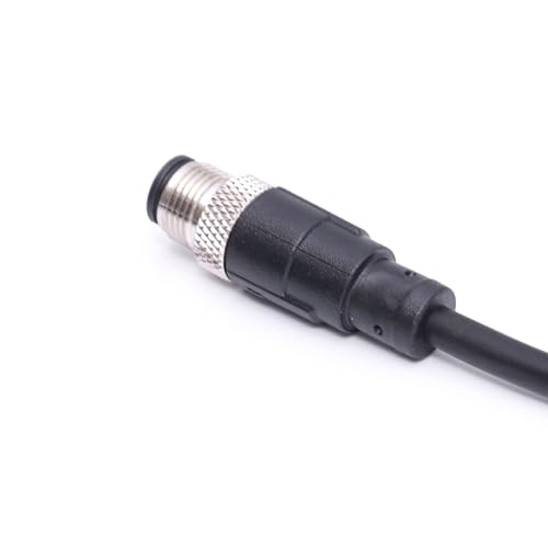 Cable conector M12 5 pines macho 2 metros miniatura 4