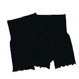 [雑貨の国のアリス] 温活 あったか 腹巻きパンツ2枚セット レディース インナー 腹巻 腹巻き 腹巻パンツ ウエストウォーマー (ショートタイプ, 無地ブラック)