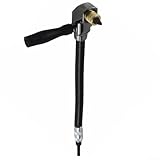 90 Grad rechtwinkliger Bohreradapter für Elektroschrauber, verstellbare Elektrowerkzeugverlängerung mit 6,35 mm Innensechskant, flexibler Winkelaufsatz aus Metall