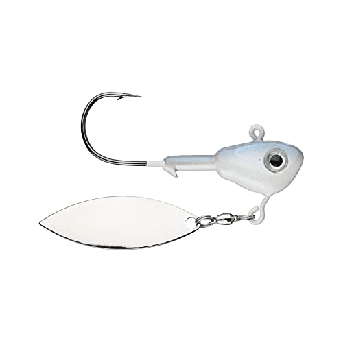 Buckeye Lures SSBS38AL 3129-0195 Su-Spin Single Fishing Equipment, Pearl, 3/8 oz