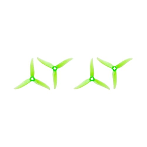 Hélice FPV 4023 tripale verte, idéale pour le vol de précision en extérieur