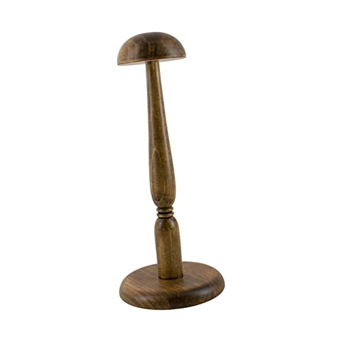 Porte-chapeau rond en bois et support de rangement rustique amovible