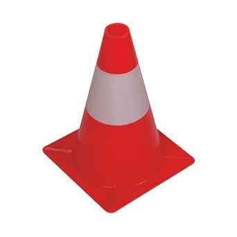 Perel Afzetkegel 30cm Rood/Wit voor Sport