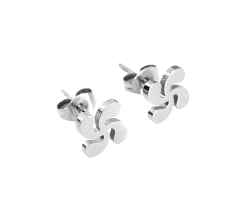 Pendientes Nudo de bruja para Mujer Acero Inoxidable amuletos Celta trisquel...