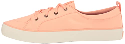 Sperry Women's Crest Vibe Seacycled Boat Shoe, Peach, 7.5 #TOP7
