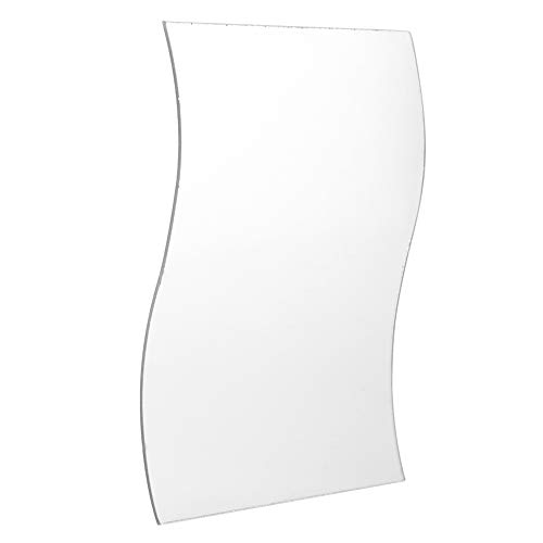 6 pz Set Acrilico Specchio Ondulato Adesivi Murali Specchio Arte Fai Da Te Casa Decorativo Specchio Parete Foglio Piastrelle di Plastica per La Casa Soggiorno Camera Da Letto Divano TV Impostazione De