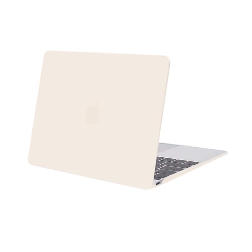 MOSISO Custodia Rigida Compatibile con MacBook Retina 12 Pollici Cover A1534 Protettiva Rigida Case con Display Retina (Versione 2017/2016/2015),Beige