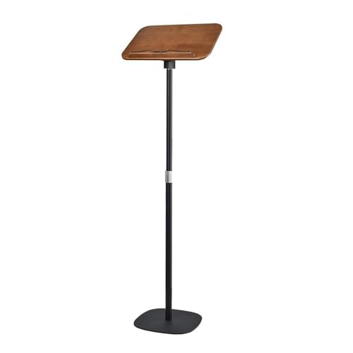 Atril de Lectura de pie, Atril portátil para Iglesias, podio Ajustable con Superficie de Lectura Inclinada, Escritorio de pie de fácil Montaje para presentaciones en Eventos.