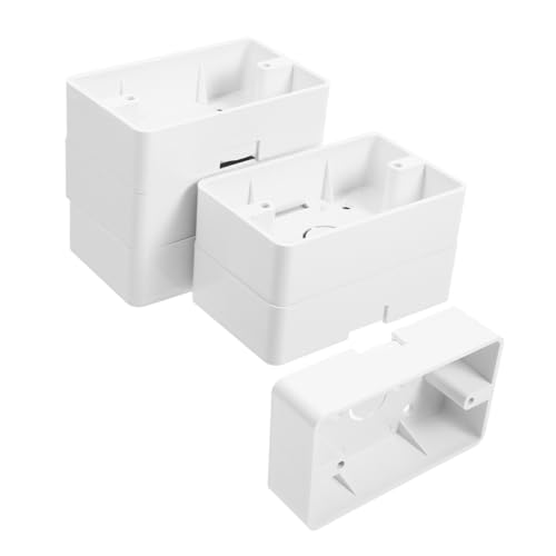 OSALADI 6 Piezas Caja De Conexiones Interruptor De Instalación De Corriente Montaje De Interruptor Cajas Eléctricas De Pared Para De Corriente Cajas Eléctricas De De