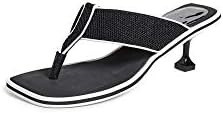 Jeffrey Campbell Women's Goalie Kitten Heel Flip Flops