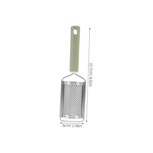 Rallador manual de acero inoxidable con mango PP verde miniatura 2