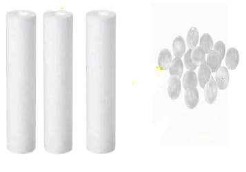 SIRO AQUA filter cartridge set for ALL MODELS washing machine/Shower/Geyser filter, Remove sediment & hardness from water(3 cartridges and 15 softnening balls)-image-11