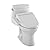 Toto TCST604CEFGAT4001 UltraMax II 1.28 GPF One Piece Elongated Toilet with Left Hand Lever - Less Seat