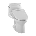 Toto TCST604CEFGAT4001 UltraMax II 1.28 GPF One Piece Elongated Toilet with Left Hand Lever - Less Seat
