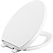 Kohler 75792-0 Reveal Nightlight Quiet-Close with Grip-Tight Elongated-Front Toilet Seat, White