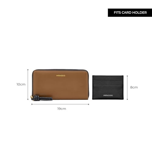 Image of Miraggio Theo Zip Around Wallet for Woman | 3 Compartment Women Wallet | Gift Items for Women