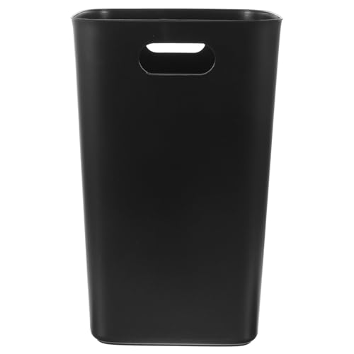 Caneca de basura negra grande sin tapa para hogar