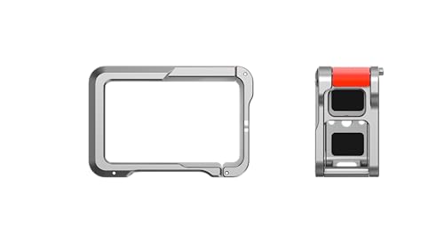 Image of TEKTONIC TCC-AT5 Metal Cage for Action 5 Pro /4 /3 - Protective Camera Cage with Cold Shoe Mounts & 1 /4″ Screw Holes | Vlogging & Action Filming Accessory