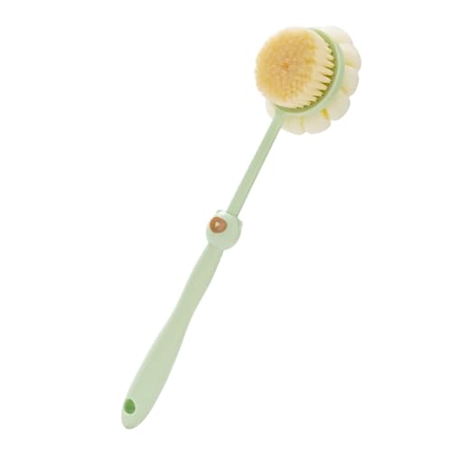Yurosuis Cepillo de ducha, cepillo de lavado corporal con mango largo, cepillo de doble cara, cerdas de alta densidad, secado rápido para exfoliar la piel y el cuidado de los pies
