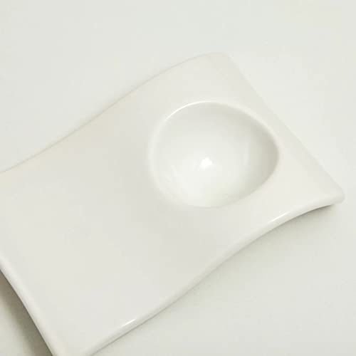 Ceramic Egg Cup, Set Of 4 Porcelain Egg Cup For Soft Boiled Egg With Egg Topper Cutter Egg Holder Set For Breakfast, Kitchen, Decorative #TOP2