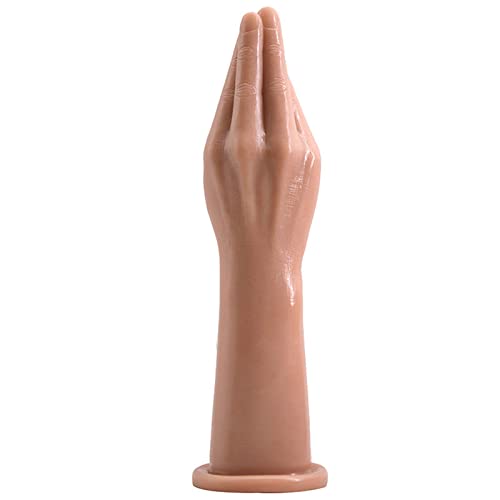 膣肛門拡張ディルド アナルプラグ 吸盤式バイブレーター固定使用ディルド手型大人おもちゃ(スキントーン) - 画像1