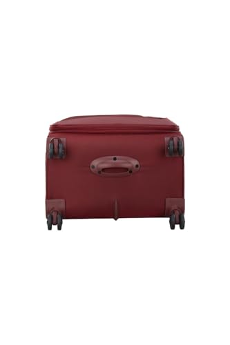 Image of VIP Unicorn Nxt 8W Str 80 Cm | Check-in Polyester Soft Sided 8 Wheels Spinner Trolleys (Large) (RED)