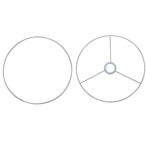 Image of 250mm /9.84 Inch Lamp Shade Ring 2 Set, DIY Ring Lamp Shade Spider Fitter Bracket Light Accessory