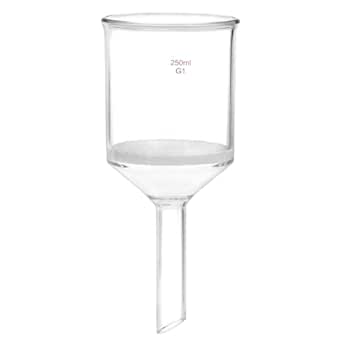 FunChem Buchner Filtering Funnel With Medium Frit (G2), I.D. 76 Mm, 80 Mm Depth, With 24/40