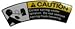 Hannay Reels 9922.0010 - Spring Under Tension Caution-Decal