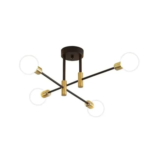 Lustre de plafond rétro industriel fer forgé suspension luminaire moderne E27