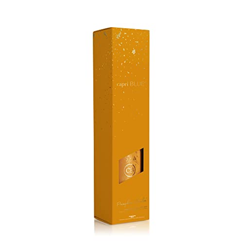 Capri Blue Glimmer Reed Oil Diffuser - Comes With Diffuser Sticks, Pumpkin Dulce Scented Oil, And Glass Ombre Bottle - Luxury Aromatherapy Diffuser - 8 Fl Oz - Cider And Gold #TOP1