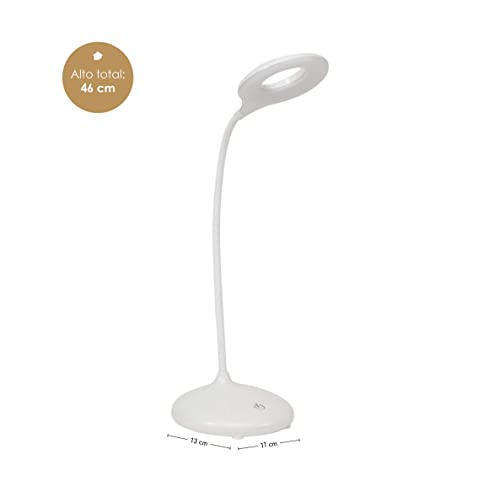 thesecrethome.es - Lámpara de Escritorio Led - Flexo Led para Estudiar, Leer y Trabajar - Lámpara de Mesa Base con o sin Pinza Incorporada- Carga USB (Modelo 18) - imagen 3