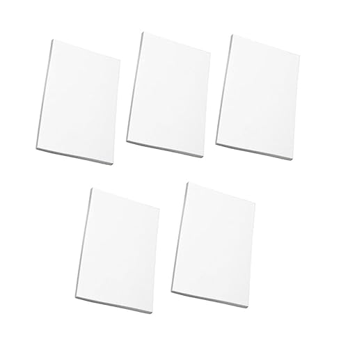 DOITOOL 5 Pack Handmade Carving Rubber Blocks DIY Carving Material 15x10x0.6cm Ideal for Stamp Making