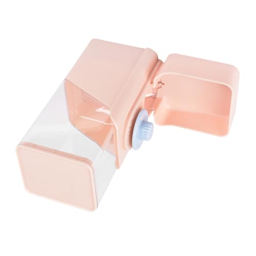 DINHEAROM うさぎ自動給餌器 小型ペット用スクエア型給餌ディスペンサー 犬猫兼用 容量 掛け式ペットフィーダー 簡単清掃可能 コンパクト設計