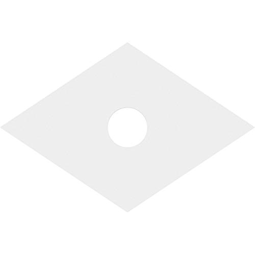 Image of Ekena Millwork CMP32X21DD-05000 Diamond Architectural Grade PVC Contemporary Urethane Ceiling Medallions 32 inchW x 21 3 /8 inchH x 5 inchID x 11 1 /4 inchC x 1 inchP