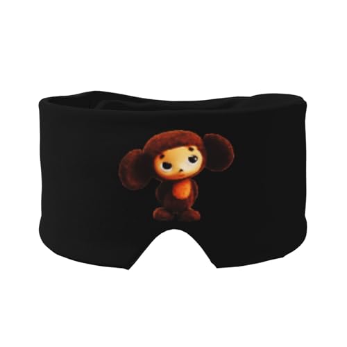 チェブラーシカ アイマスク スリーピングアイマスク オールインクルーシブ アイマスク 耳当て 遮光 目隠し 安眠グッズ 圧迫感なし 丸洗い 暖かい 快適 軽量 通気性 収納便利 仮眠 ク昼寝 オフィス 飛行機 旅行用 男女兼用 1枚