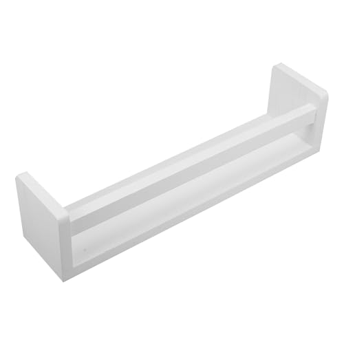 Healeved Estante Colgante de Pared para Especias de Madera Blanca Organizador Multiusos para Condimentos en Cocina Soporte Robusto y Práctico para Frascos Ahorro de Espacio para Hogar y