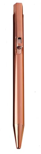 Image of worison Elegant Slim Metallic Retractable Ballpoint Pens Smooth, Sturdy Ideal for Gifting (Copper, Pack of 1)